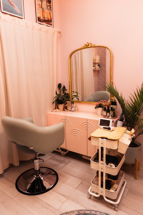 Modern head spa studio in Encinitas providing holistic hair wellness treatments and scalp care