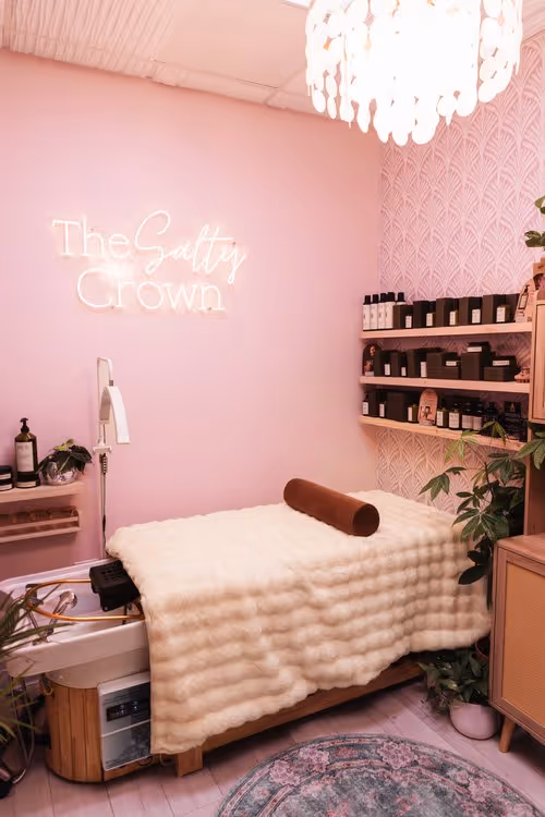 Luxury salon in Encinitas specializing in non-toxic scalp treatments and hair restoration
