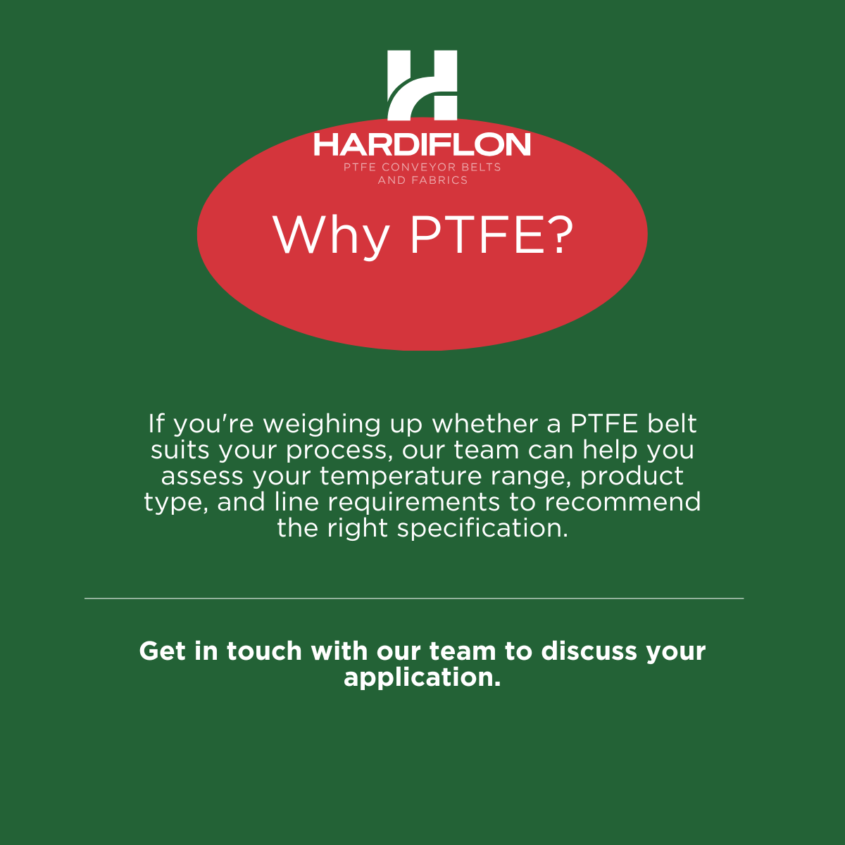 What Is PTFE (Teflon™) and Why Is It Used in Conveyor Belts?