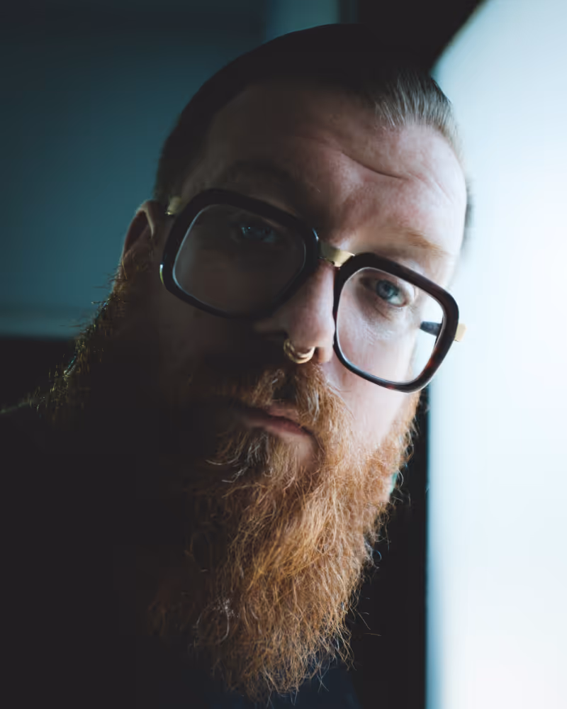 Charles, the piercings artist at Naughty Comrade