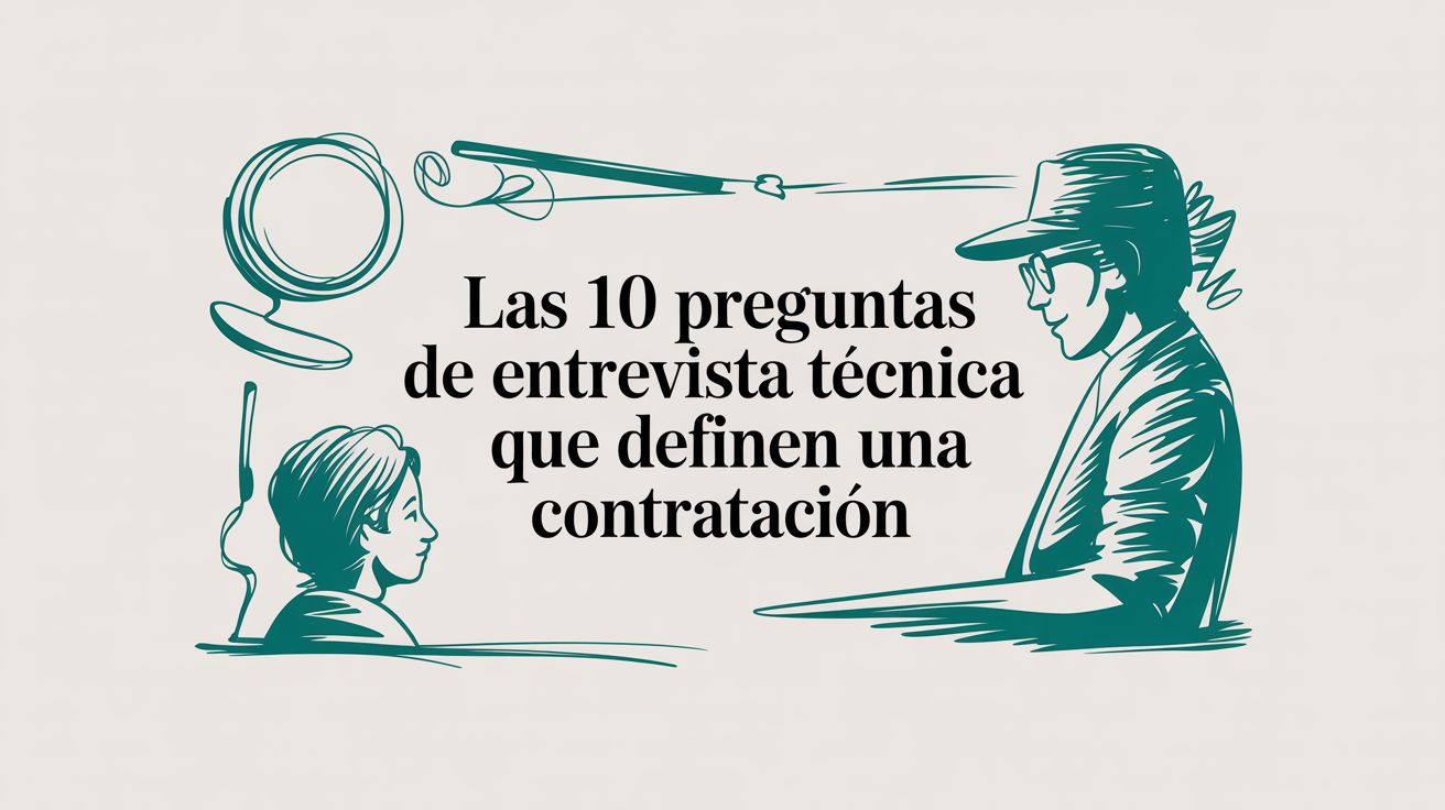 Las 10 preguntas de entrevista técnica que definen una contratación