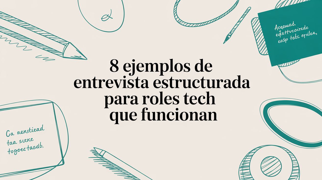 8 ejemplos de entrevista estructurada para roles tech que funcionan