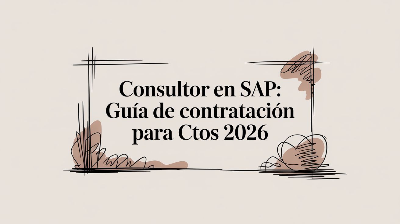 Consultor en SAP: Guía de Contratación para CTOs 2026