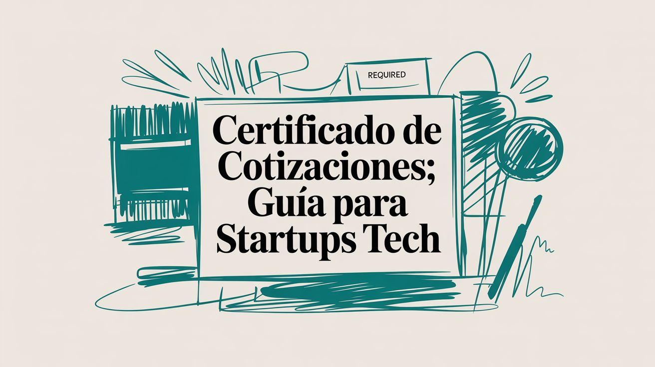 Certificado de Cotizaciones: Guía para Startups Tech
