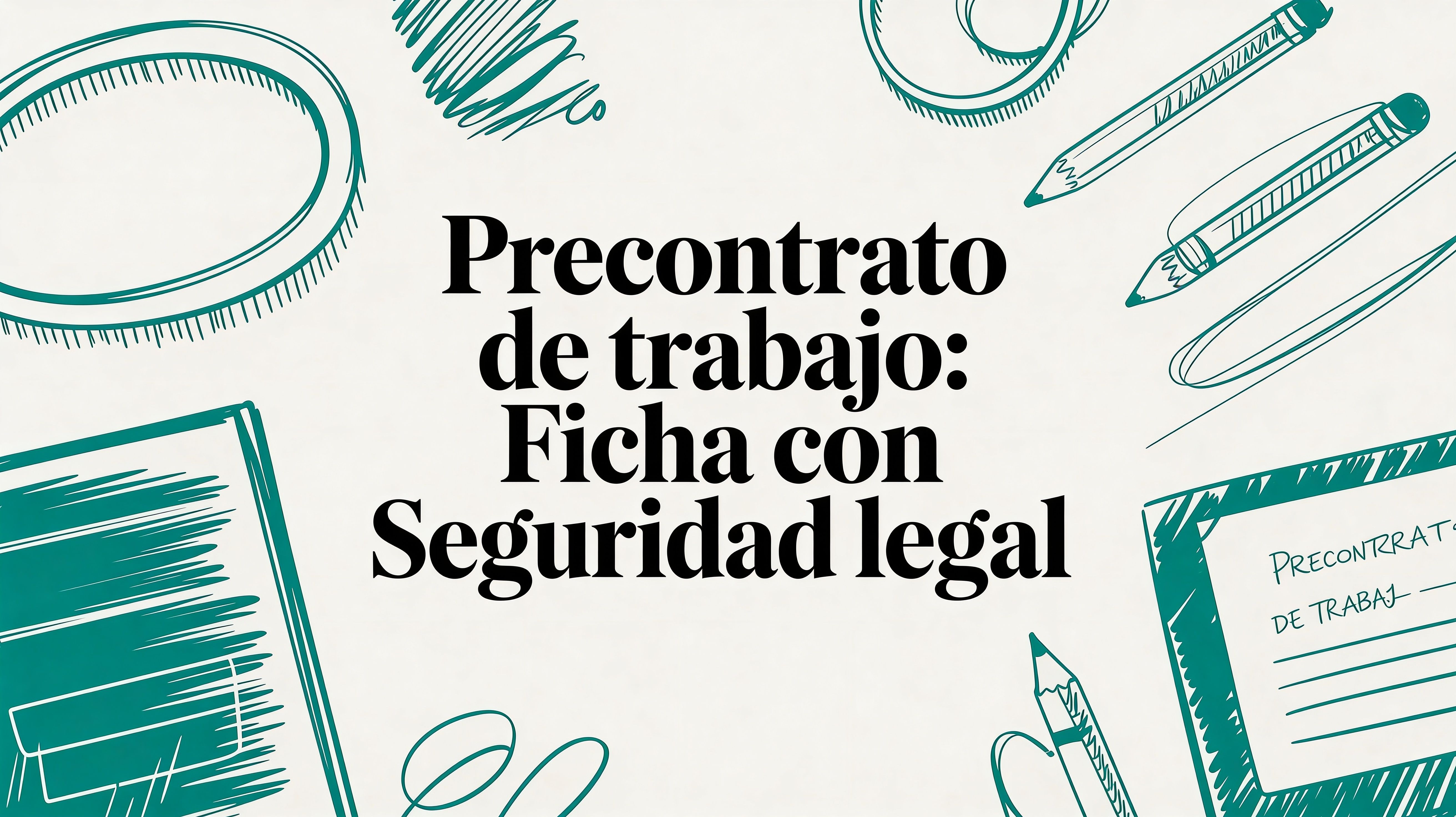 Precontrato de trabajo: Ficha con seguridad legal