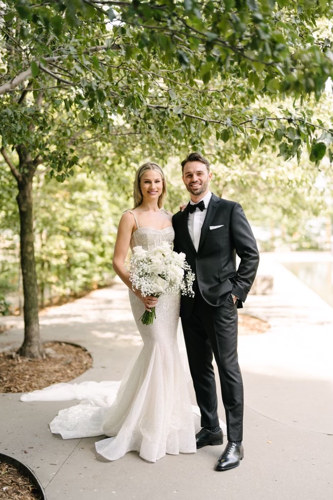 summer toronto bride and groom