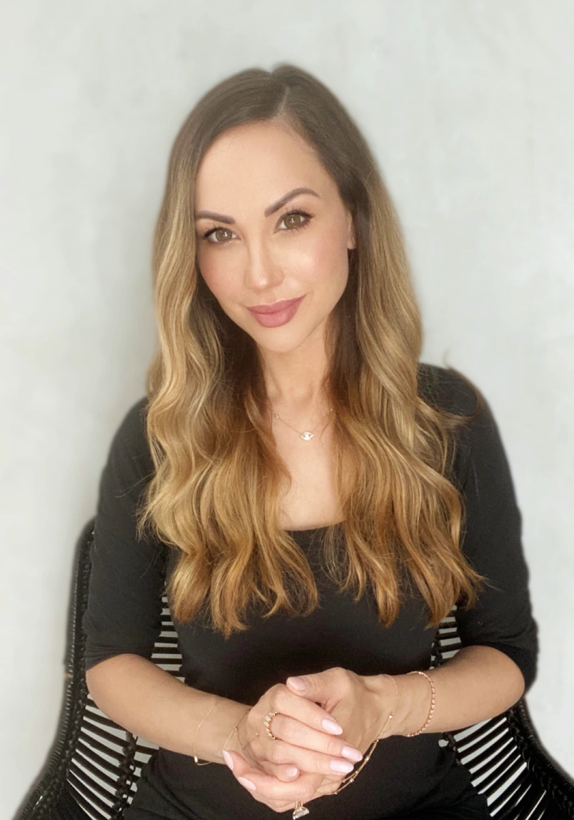 Ashley looking at the camera