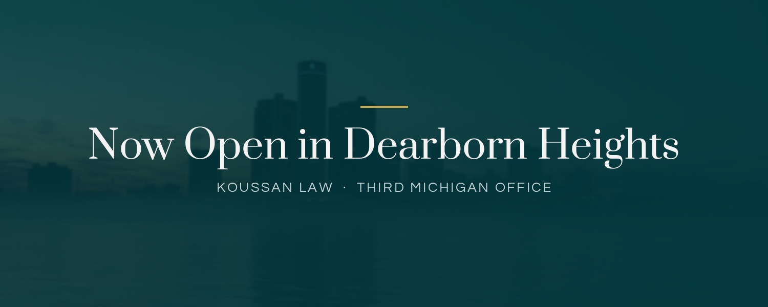 Koussan Law Opens Third Michigan Office in Dearborn Heights