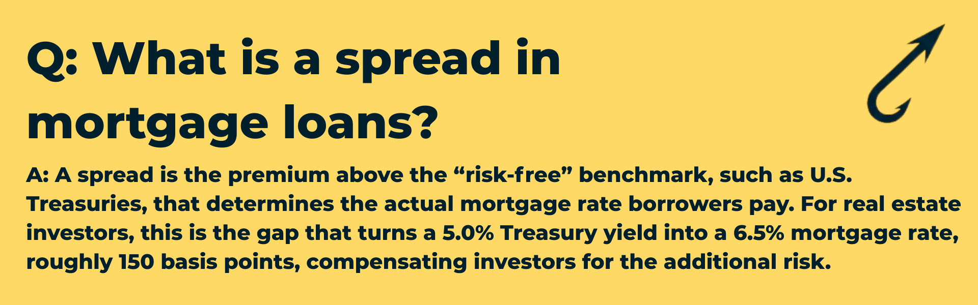 Harpoon Capital Q&A: What is a spread in mortgage loans? - Explanation of the premium above risk-free benchmarks (like U.S. Treasuries) that determines the final borrower interest rate