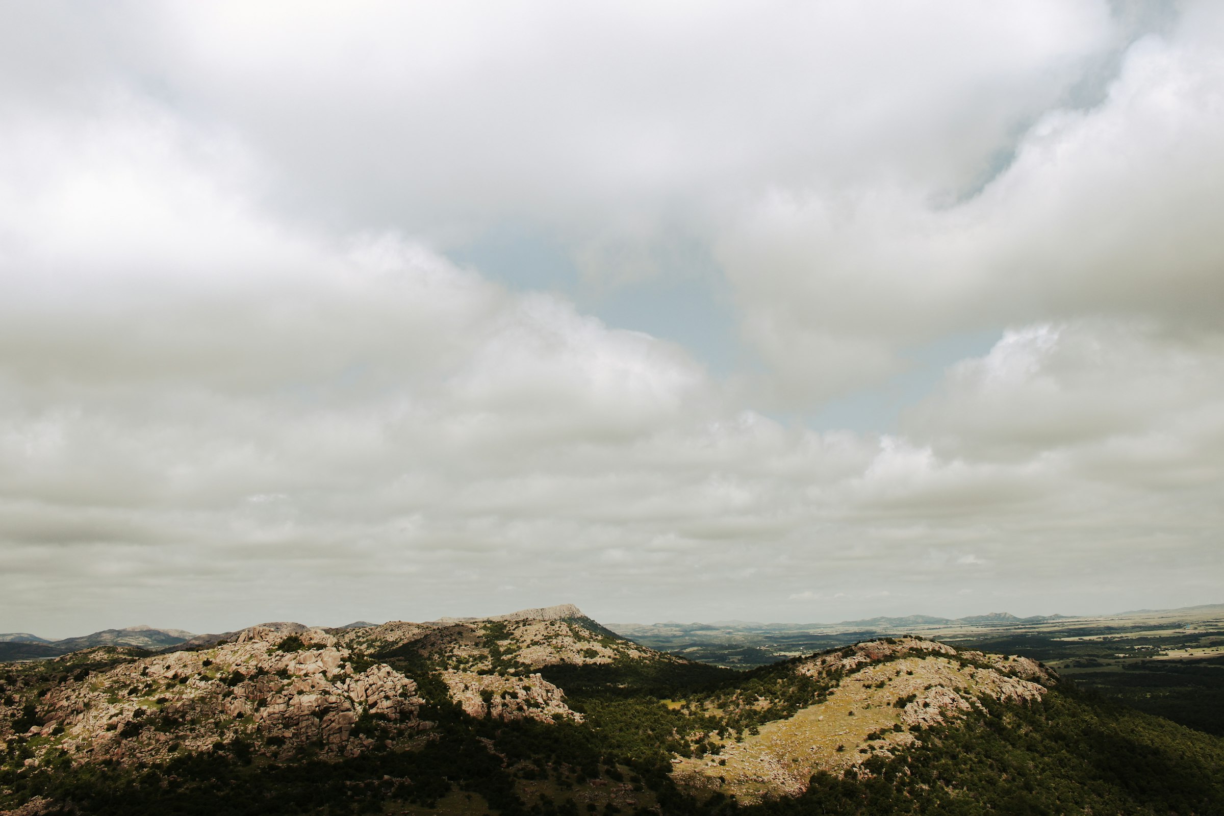 Wichita Mountains view near Lawton, Oklahoma