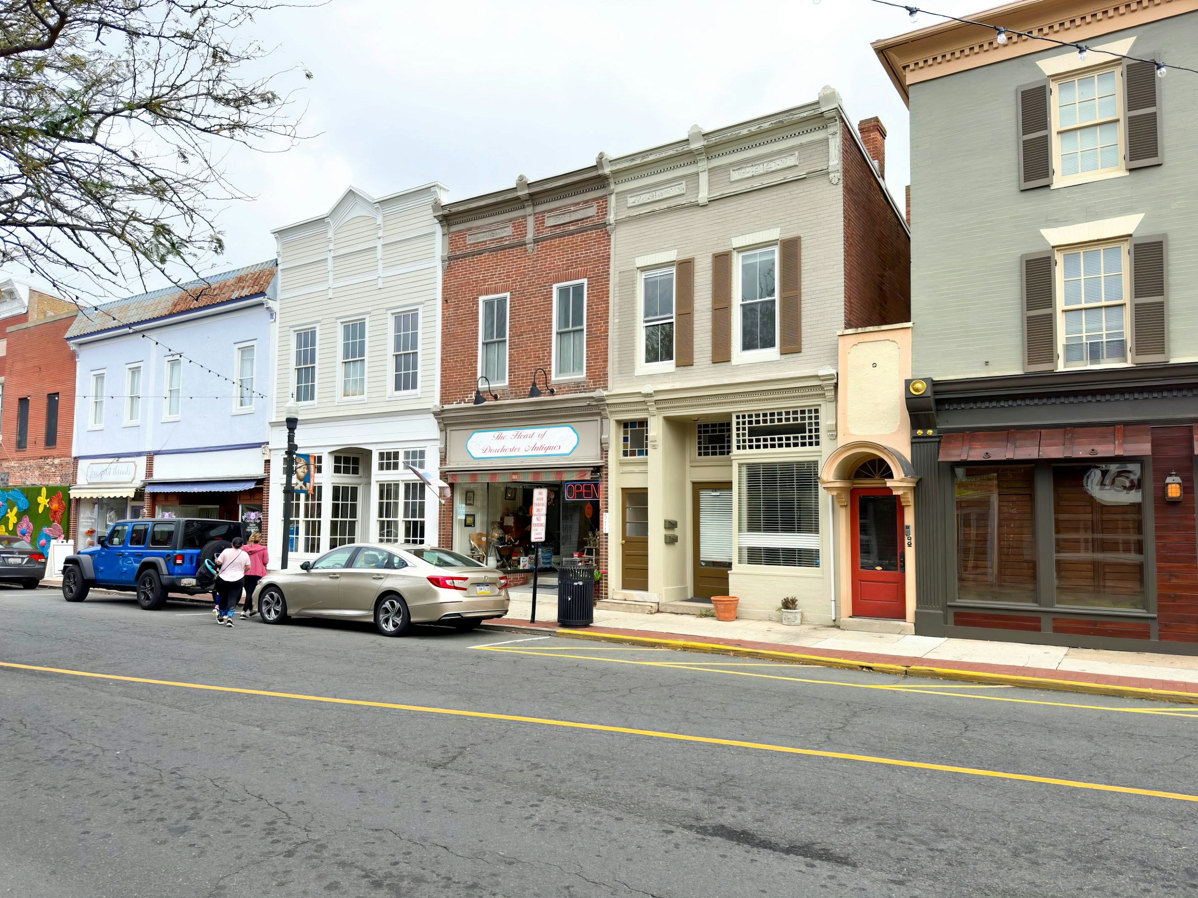 Race Street in downtown Cambridge, on Maryland's Eastern Shore near Salisbury