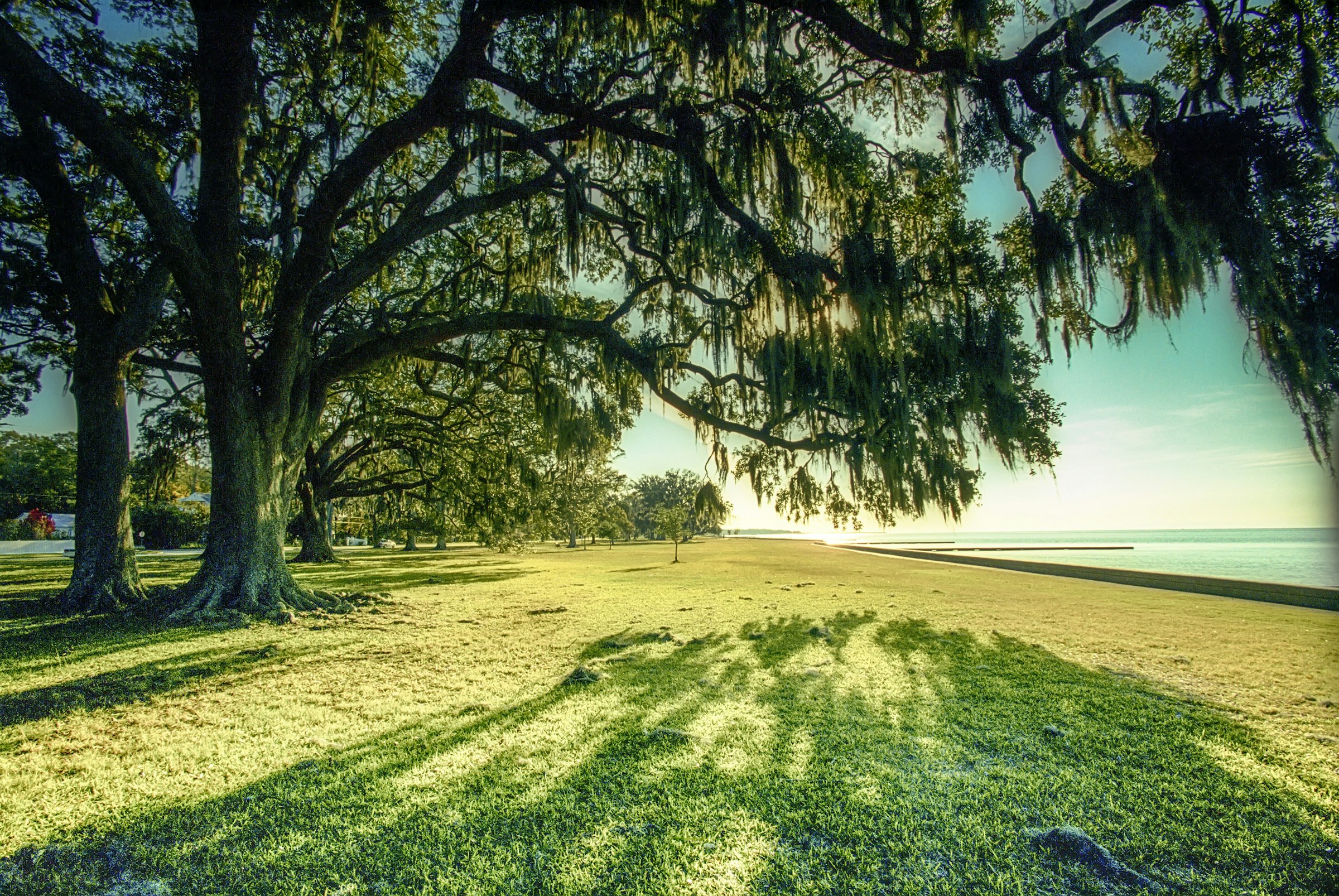 Lakefront park on Lake Pontchartrain on Louisiana's Northshore