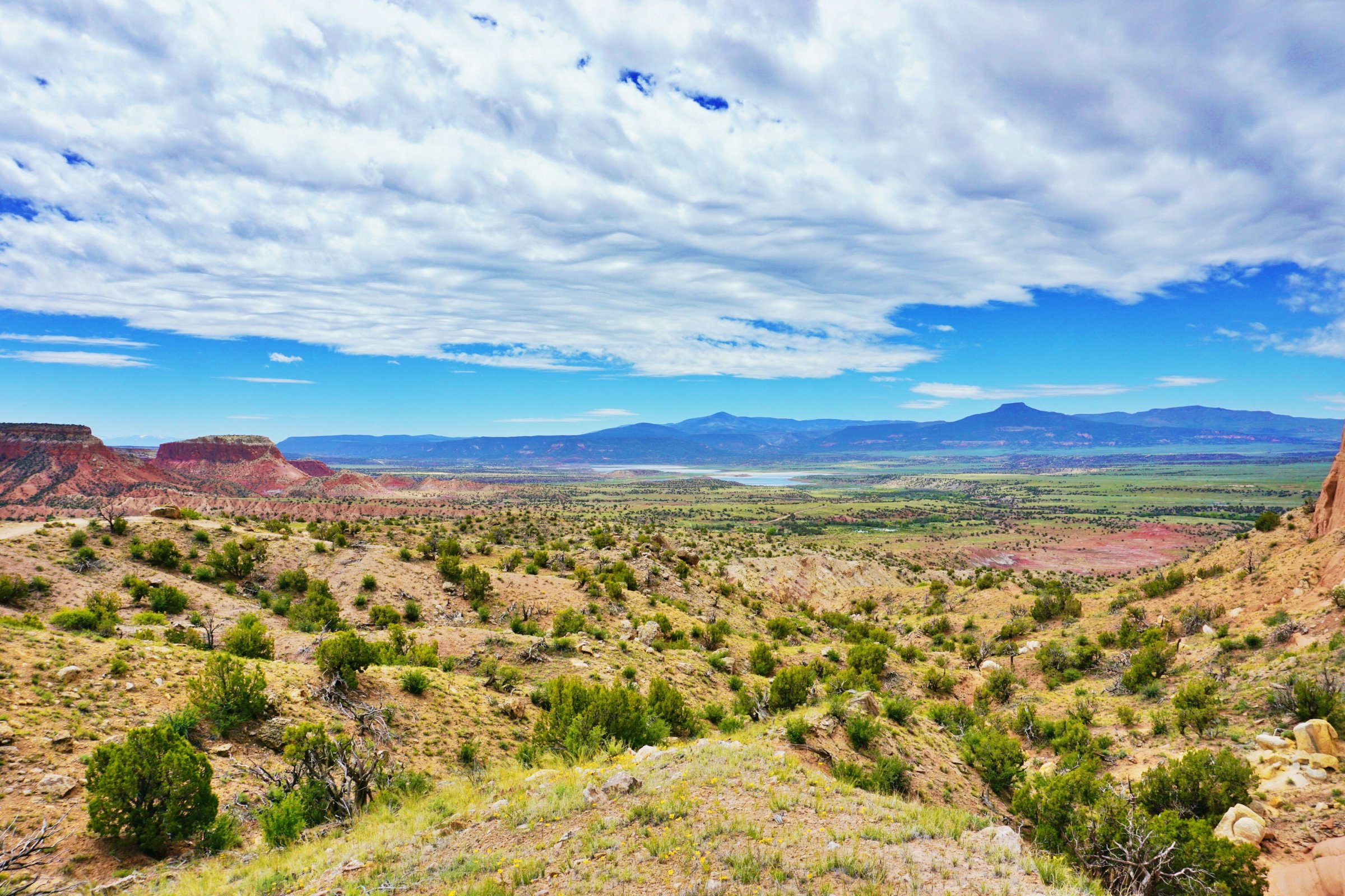 Red rock mesas and high desert near Abiquiu, New Mexico