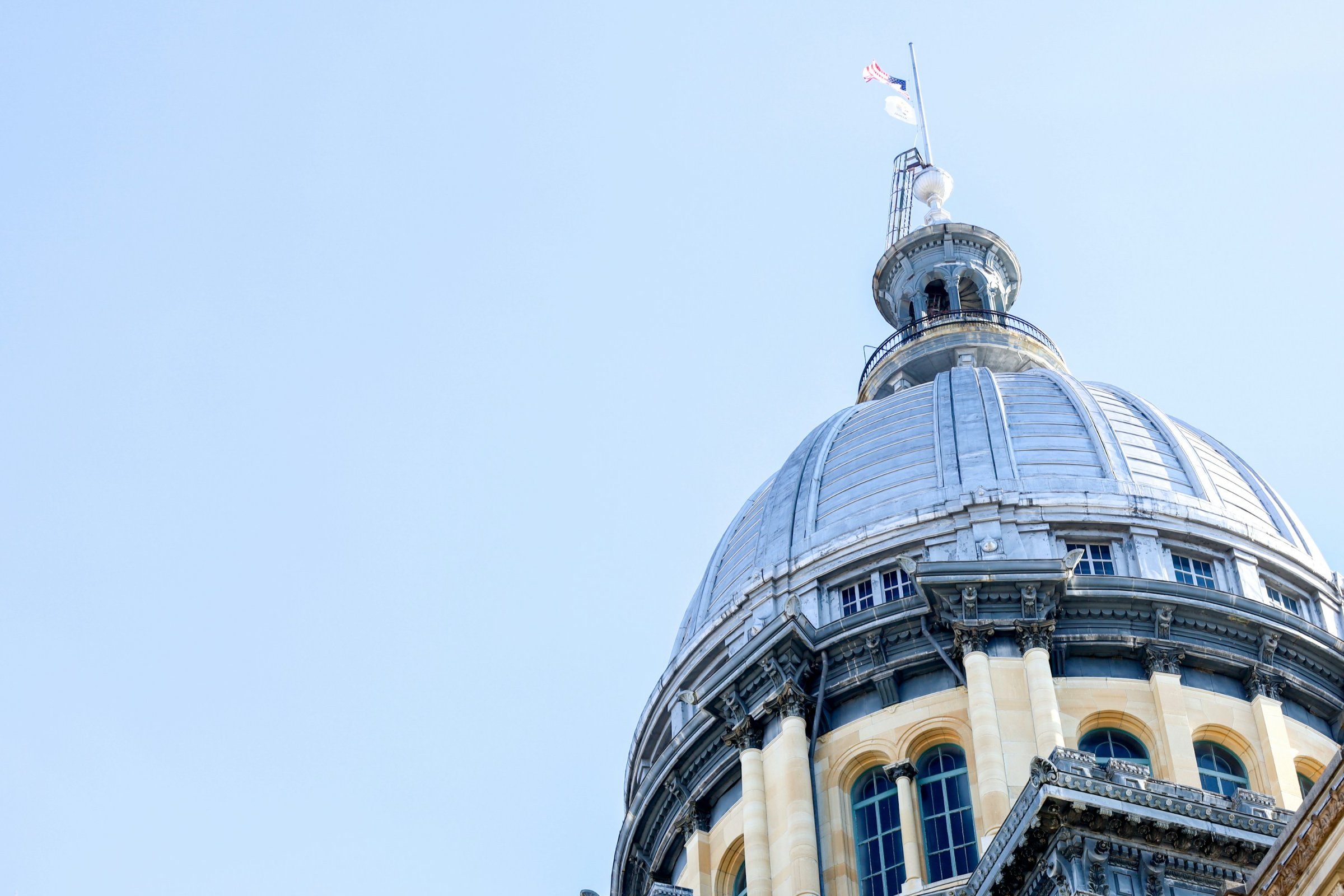 Dome of the Illinois State Capitol in Springfield, Illinois