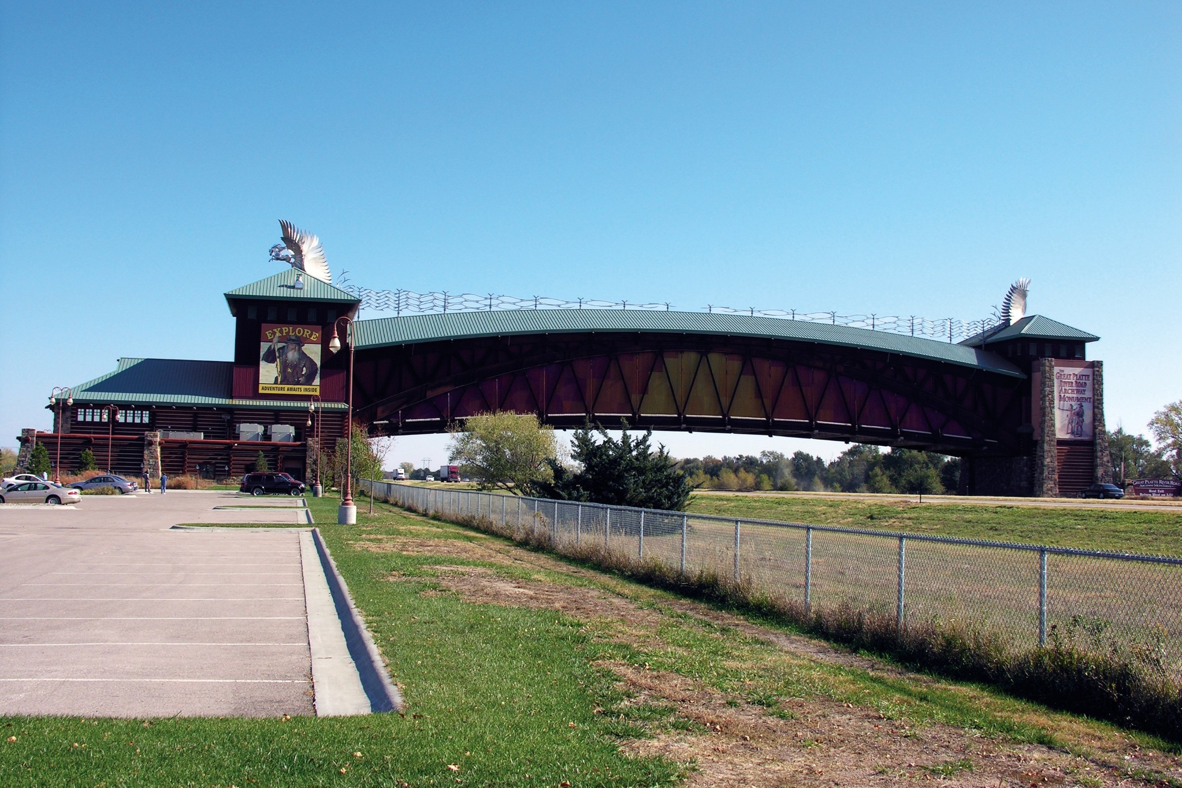 Great Platte River Road Archway over Interstate 80 in Kearney, Nebraska