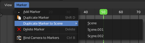 Duplicate Marker to Scene