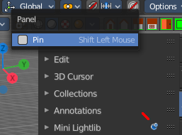 Pinning panels