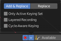 Auto Keyframing Popover