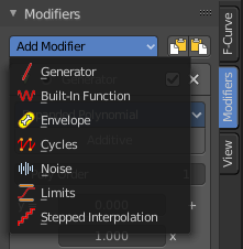 Enable F-Curve Modifiers