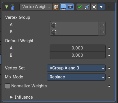 Vertex Weight Mix