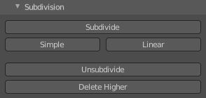 Subdivision Subpanel