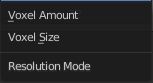 Resolution Mode