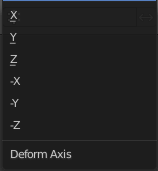 Deformation Axis
