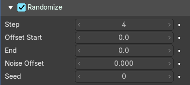 Randomize subpanel