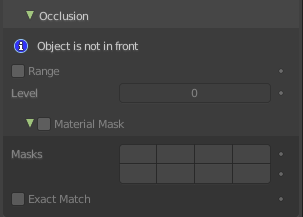 Occlusion Subpanel