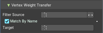 Vertex Weight Transfer subpanel