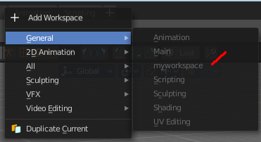 Save changes at the Workspace