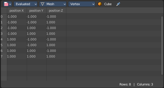 The editor types