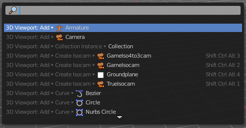 Menu search