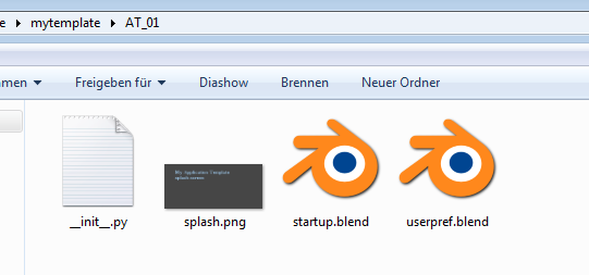 How to create an application template