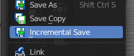 Incremental Save