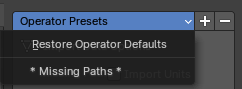 Operator Presets