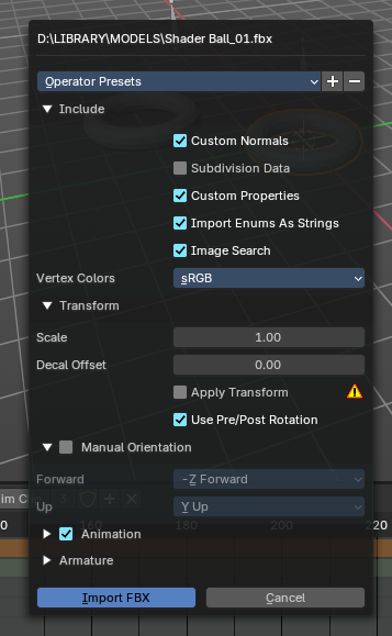 Import Drag and Drop