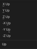 Up Axis