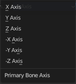 Primary and secondary Bone Axis