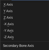 Primary and secondary Bone Axis