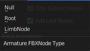 Armature FBX Node Type