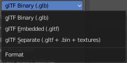 glTF 2.0 (glb, gltf )