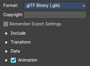 glTF 2.0 (glb, gltf )