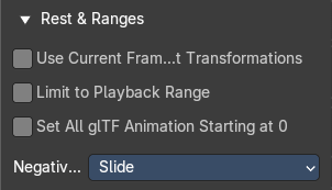 Rest & Ranges sub panel