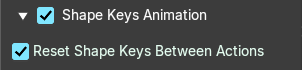 Shape Keys Animation sub panel