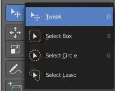 Cycle through select method - Shift Q