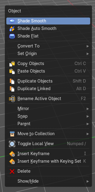 Context Menus