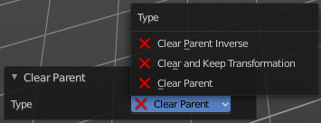 Last Operator Clear Parent