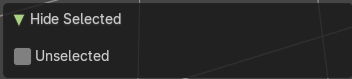 Last Operator Hide Selected