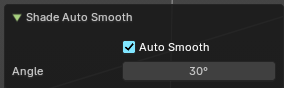 Last Operator Shade Smooth by angle